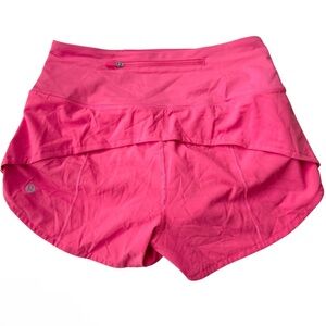 Lululemon Sonic Pink Speed Up Shorts Women’s Size 4
